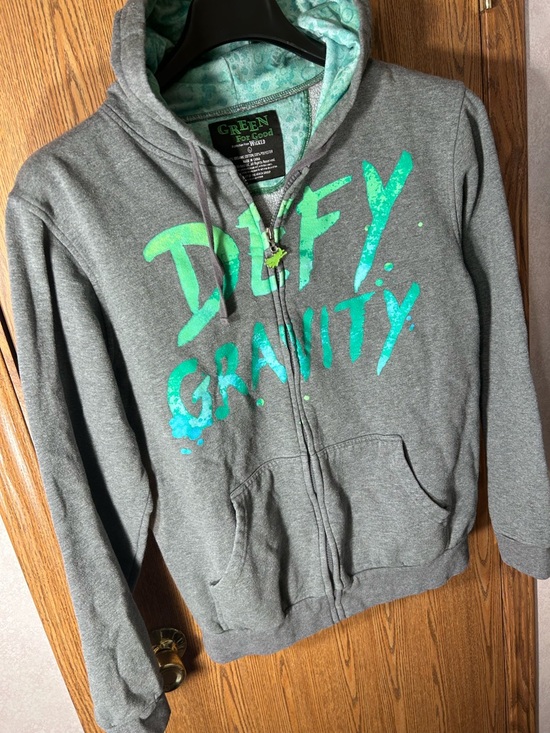 Wicked For Good Defy Gravity Elphaba Full Zip Hoodie - Picture 2 of 5